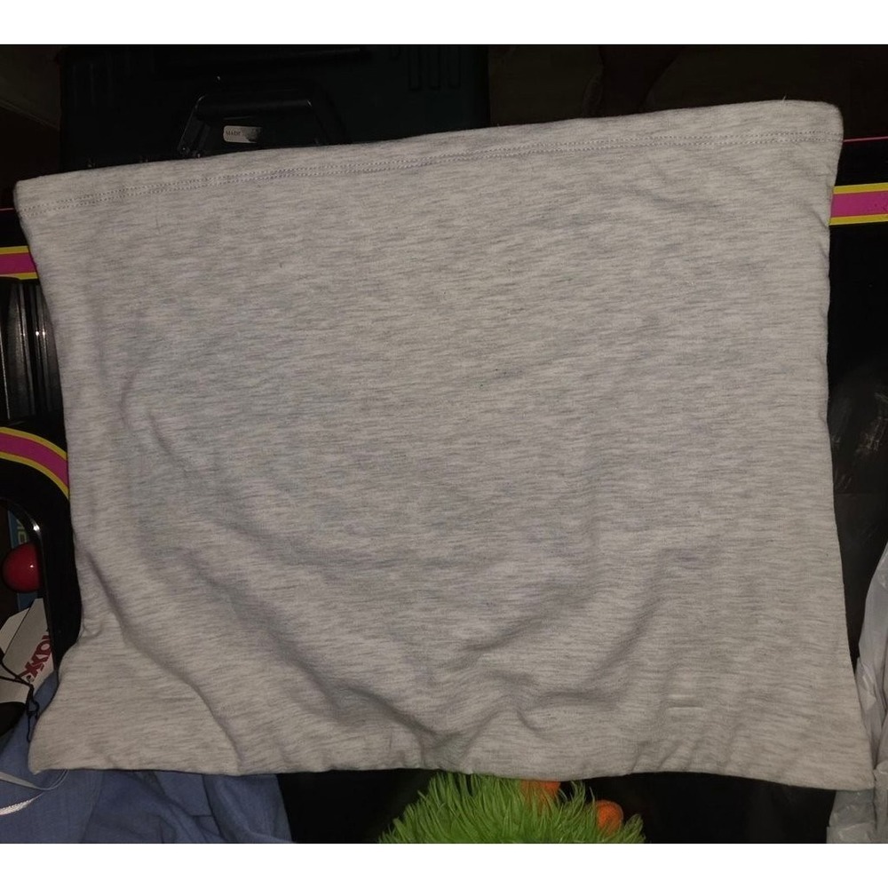 Better / Together Gray Tube Top Womens Large Casual Strapless SBJMD37